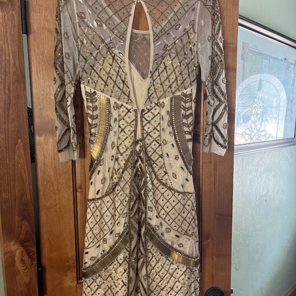 Beaded, Fitted  Dress - Picture 3 of 3